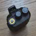Thumbnail of tyt th 350 top view showing sma f connector without antenna textured body two control knobs